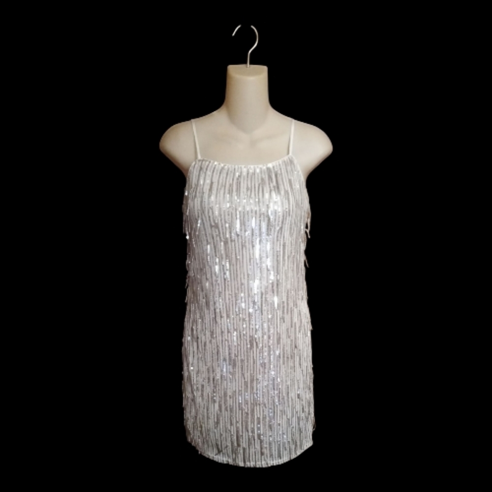 Mi Ami Silver Sequin Dress